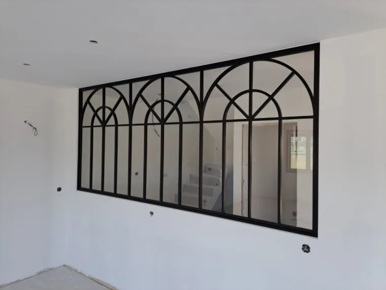 Verrière en acier type orangerie à Lyon, Décines-Charpieu, Art Métallique